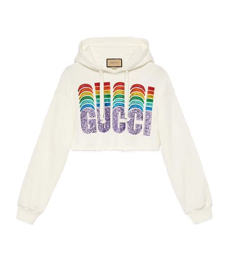 gucci rainbow hoodie|Gucci hoodie reflective.